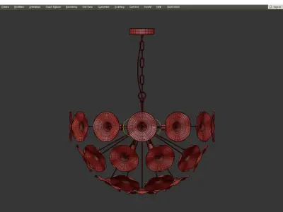 KENDARI CHANDELIER Low-poly 3D model