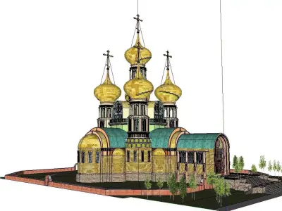 Architecture-Religion-God-Culture-Temple-053 russian orthodox... 3D model