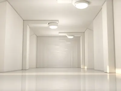 Sci Fi Tunnel 3D model 34