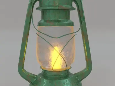 Old Lantern - Low Poly Low-poly 3D model