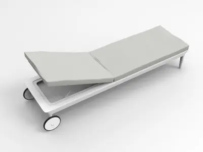 Sun Lounger Low-poly 3D model