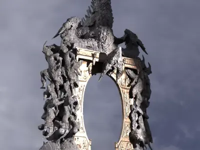 Dantes inferno monolith Archway 2 3D model