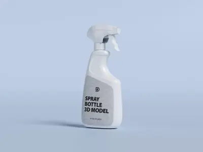 Cleaning Product Spray Bottle  ver1 3D model