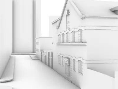 STREET PACK  Low-poly 3D model