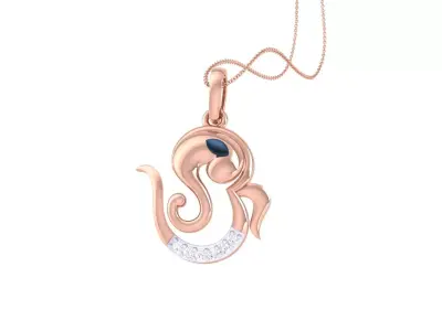 Spiritual Ganesha Pendant 3D print model