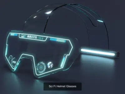 Sci fi glasses and helmet pack x12