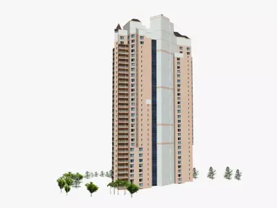 Belle Maison Low-poly 3D model