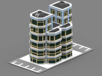 House Voxel - 30 Low-poly 3D model
