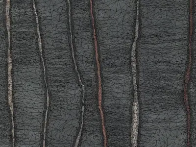 Carpet two rugs with stripes 3D model