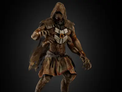 Native Alien Low-poly 3D model