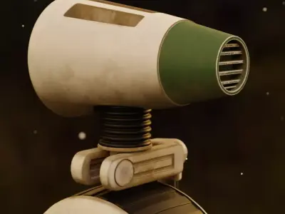 3D Star Wars Inspired Droid Robot 3D model