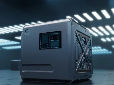 Scifi box 01 Low-poly 3D model