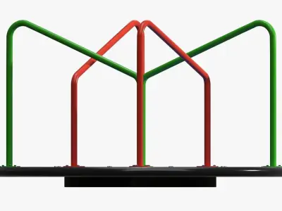 Carousel Merry-go-round 04 3D model