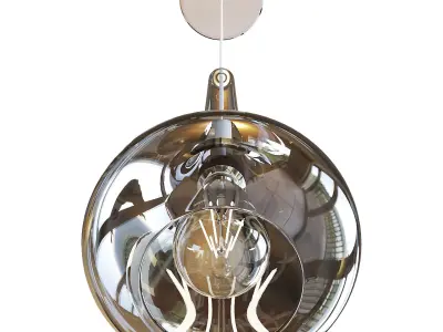 Glass Ceiling Lamp 3D model