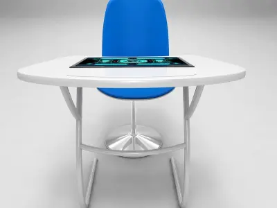 Sci fi Desk 3D model