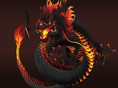 dragon ChineseDragon loong 3D model