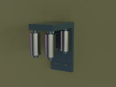 Sliding Gate Low-poly 3D model