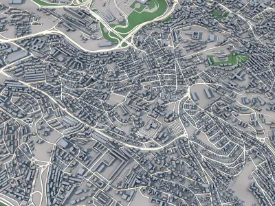 Kouba City Algeria 3D model