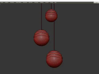 Hanging lamp Vinare Low-poly 3D model