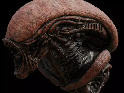 Alien Xenomorph Big Chap for 3D Printing 3D 3D model