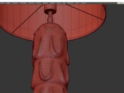 Aqua Crystal Vase Table Lamp Liang and Eimil Gabor Low-poly 3D model