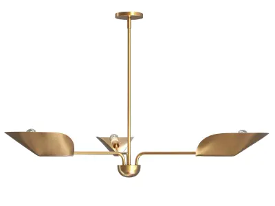 Laughton 3-Light Chandelier by West elm 3D model