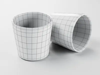 Flower Pot Pattern Design 3D model