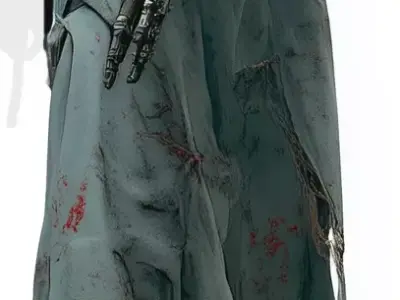 Sci-Fi Robot 3D Model - Mech Character for Games Low-poly 3D model