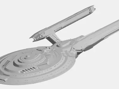 USS Crater - federation star ship 3D print model