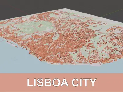 Lisboa Portugal CITY BUILDINGS 3D model
