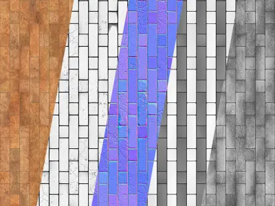 Lattice Brick-02-PBR Material-2K-4K Texture