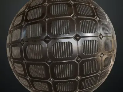 Metal Grill PBR Seamless Texture