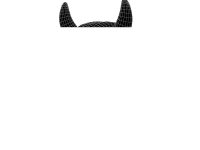 Japan Tengu Head v1 001 Low-poly 3D model