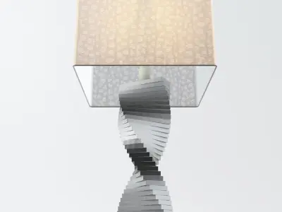 Spiral Table Lamp 3D model