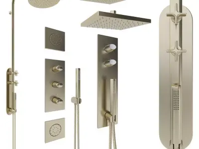 Shower systems Armani Roca Set 1 3D model
