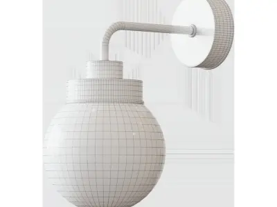 FRIHULT FRIHULT Wall lamp stainless steel color 3D model