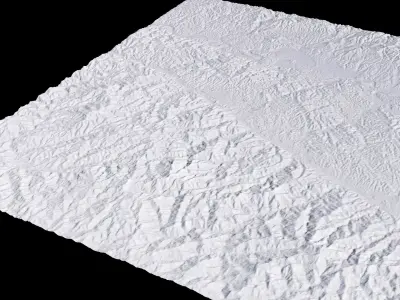 Shiyan China City Landscape 3D Model 3D model