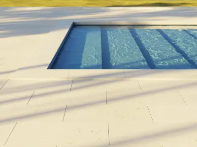 Swimming pool 3D model 9