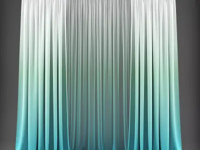 Curtain Low-poly 3D model 114