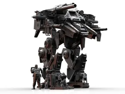 Scifi Technicians  3D print model