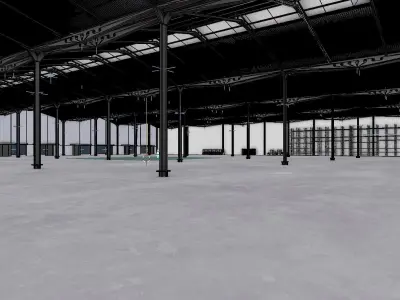 Warehouse Interior 11 Low-poly 3D model
