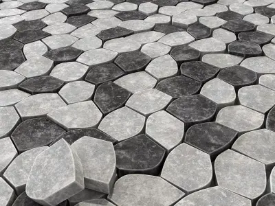 Paving Ngon road 3D model