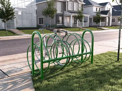Bike rack 3d model 1 3D model