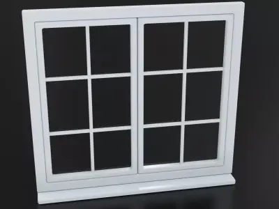 Window Low-poly 3D model