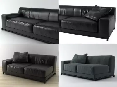 Freeman sofa system 3D model