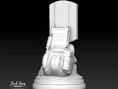 256 Infantry Desktop Monument 3D print model