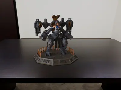 Mech Girl 3D print model