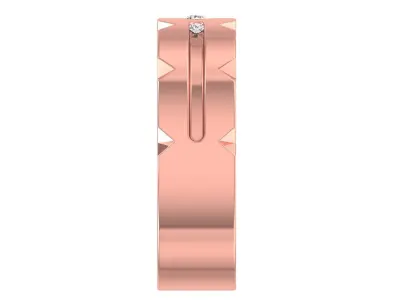 Solitaire Wedding Engagement Men Band Ring 3D print model