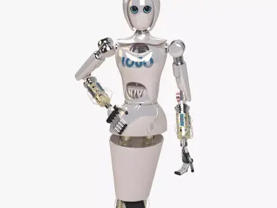 Custom Woman Robot 3D model