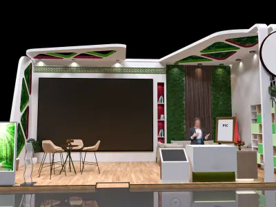 Exhibition stands 3D model 3D model